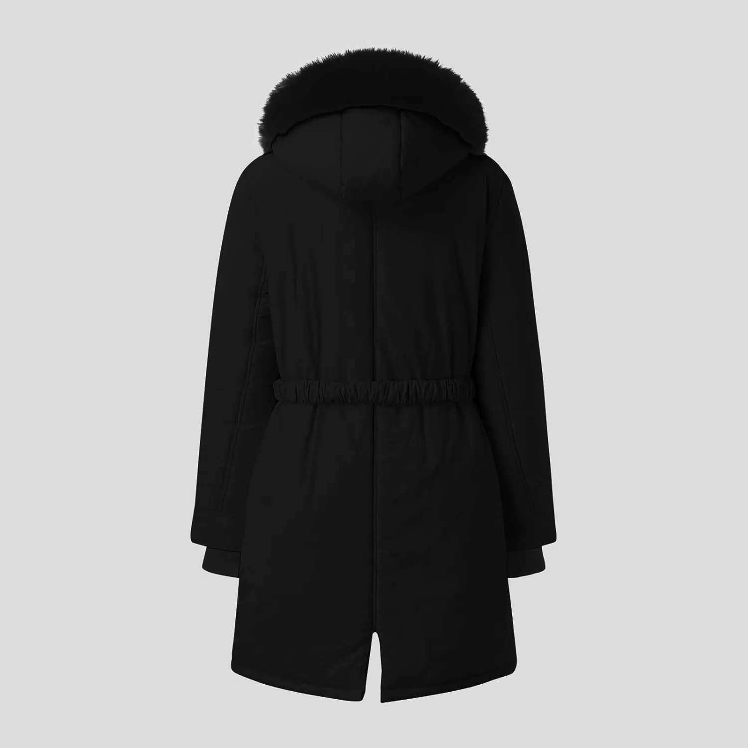 Women Plus Size Winter Overcoat Women's Jacket Thick Outwear Plush Lined Hooded Coat Warm Womens Fleece Plus Size
