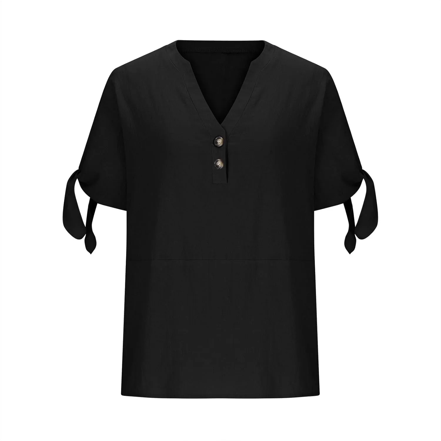 Women's Cotton Linen Shirt Fashion Belted Short Sleeve Tops Summer Loose Button Blouses Beach Vacation Clothes 2025