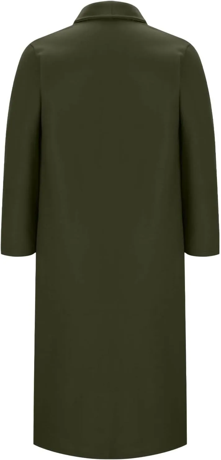 Women's Long Winter Pea Coat Open Front Wool Blend Cardigan Overcoat Loose Lapel Trench Coats Classy Outerwear