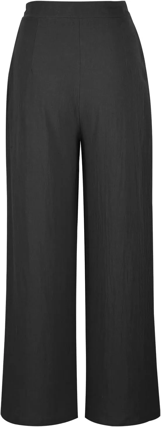 Women's Pants Casual Daily High Waist Straight Trousers Slim Solid Lounge Pants Fitness Outdoor Travel Fall Outfit