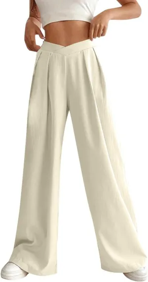 Women's Pants Casual Daily High Waist Straight Trousers Slim Solid Lounge Pants Fitness Outdoor Travel Fall Outfit
