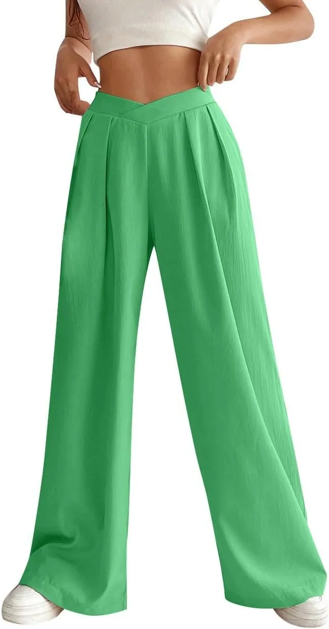 Women's Pants Casual Daily High Waist Straight Trousers Slim Solid Lounge Pants Fitness Outdoor Travel Fall Outfit
