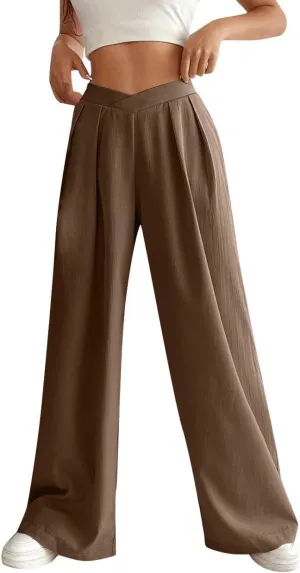 Women's Pants Casual Daily High Waist Straight Trousers Slim Solid Lounge Pants Fitness Outdoor Travel Fall Outfit