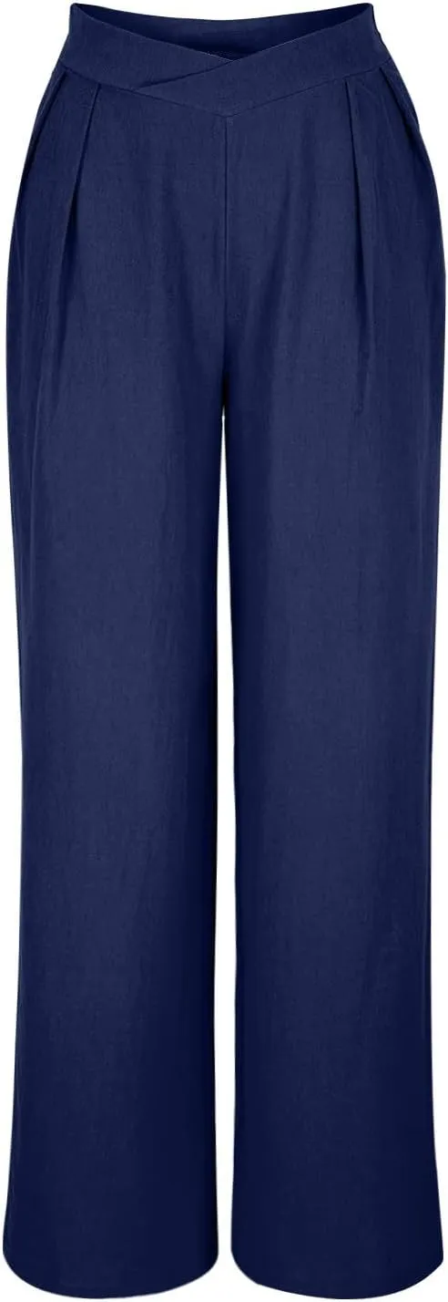 Women's Pants Casual Daily High Waist Straight Trousers Slim Solid Lounge Pants Fitness Outdoor Travel Fall Outfit