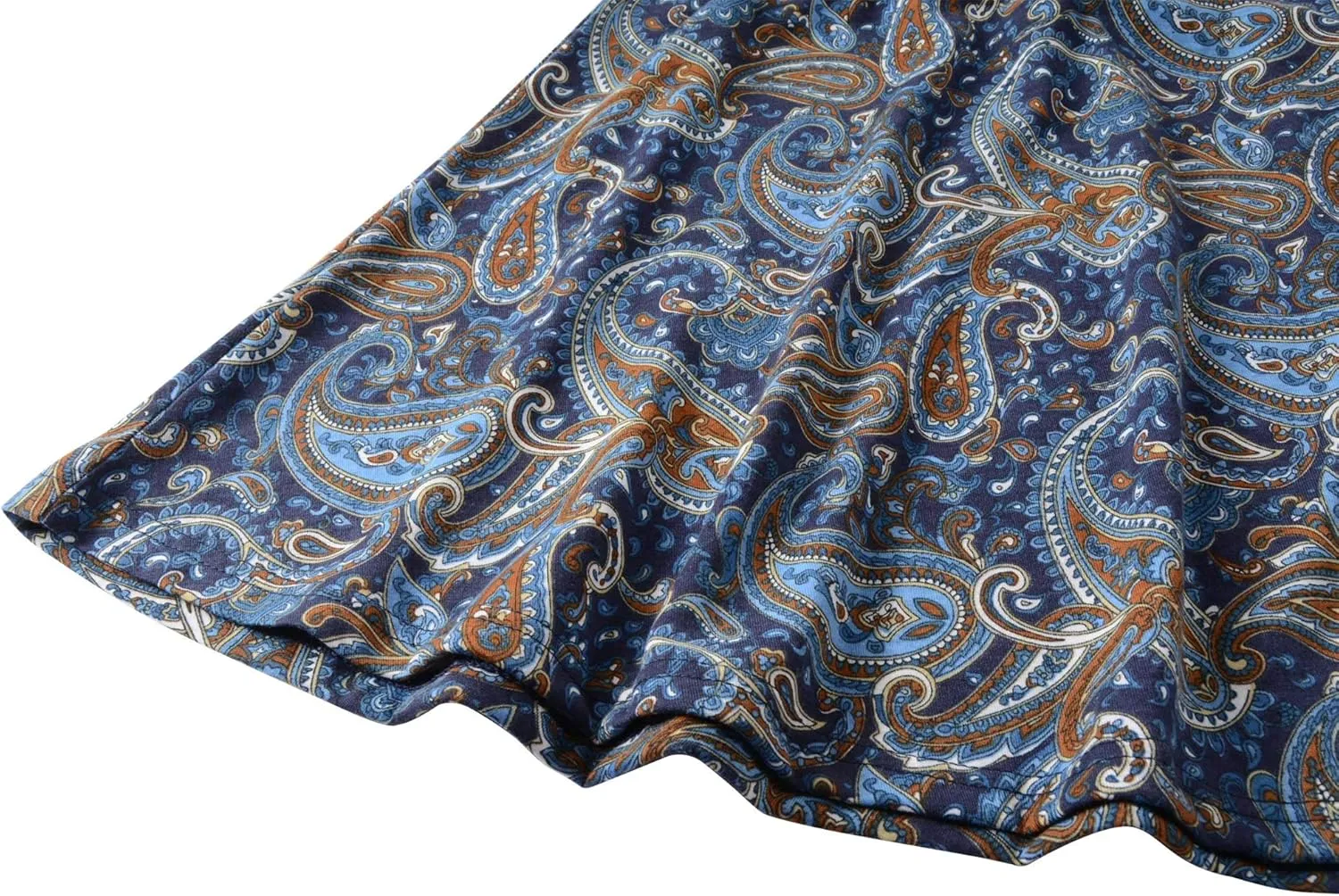 Women's Plus Size Swing Tunic Top 3/4 Sleeve Floral Flare T-Shirt