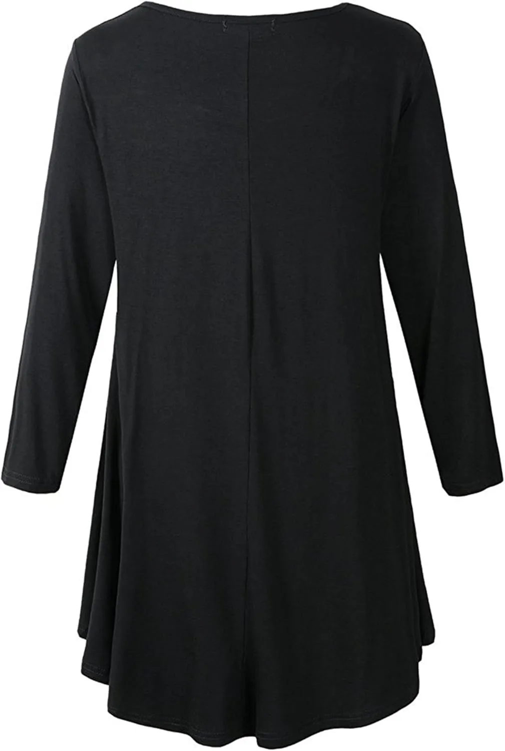 Women's Plus Size Swing Tunic Top 3/4 Sleeve Floral Flare T-Shirt