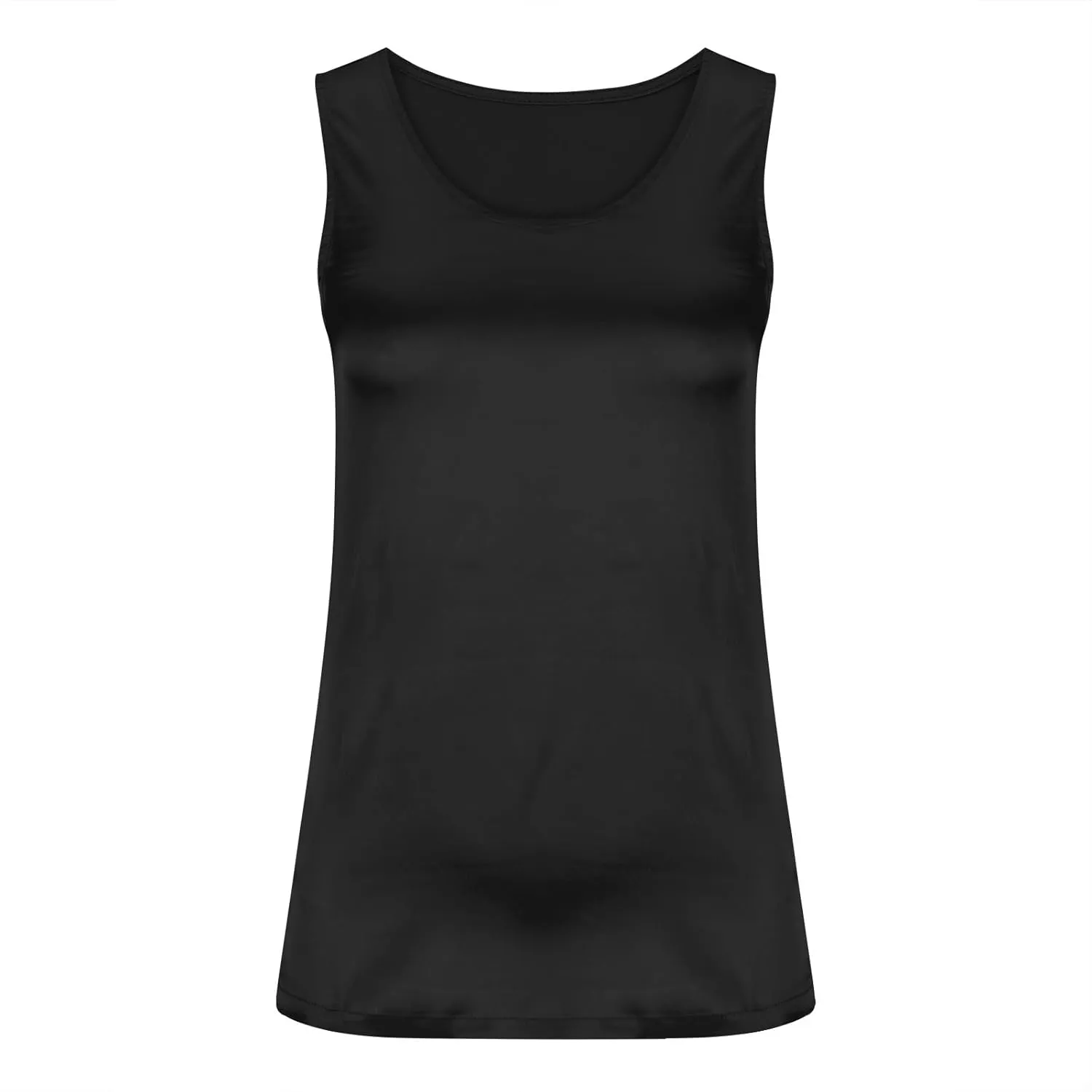 Womens Silk Satin Tank Tops Crewneck Casual Cami Summer Sleeveless Camisole Blouses Trendy Basic Going Out Outfits