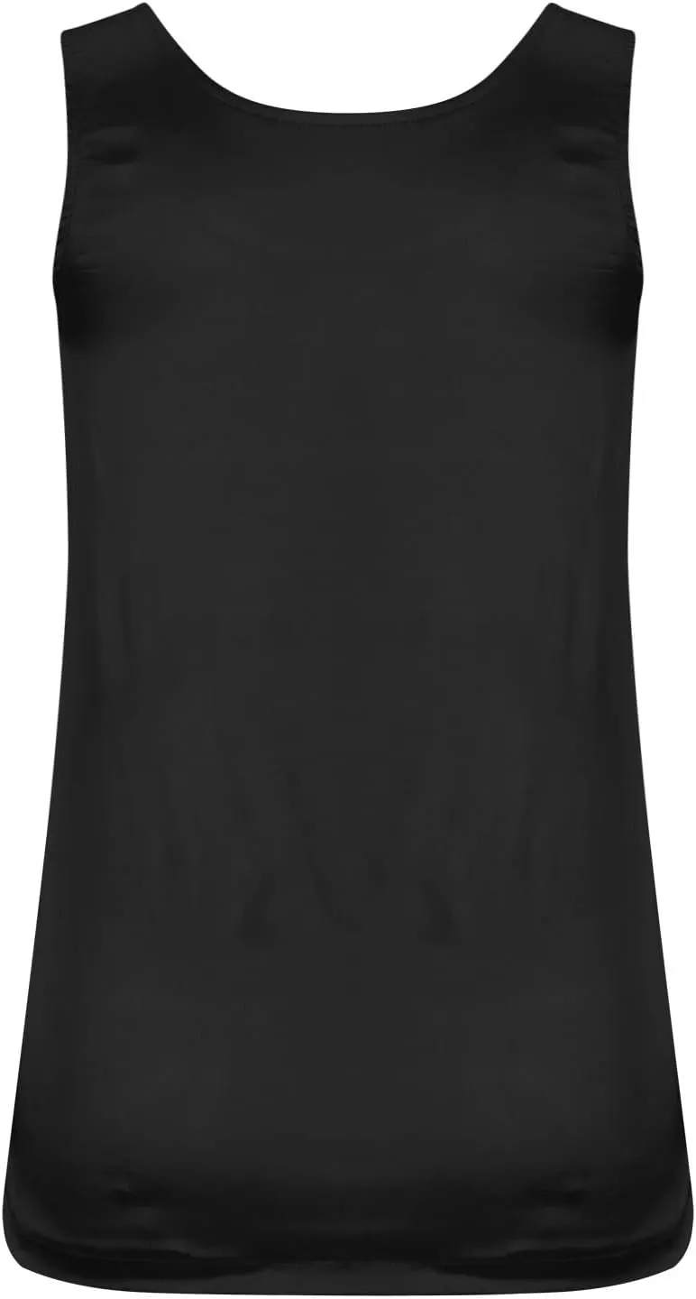 Womens Silk Satin Tank Tops Crewneck Casual Cami Summer Sleeveless Camisole Blouses Trendy Basic Going Out Outfits