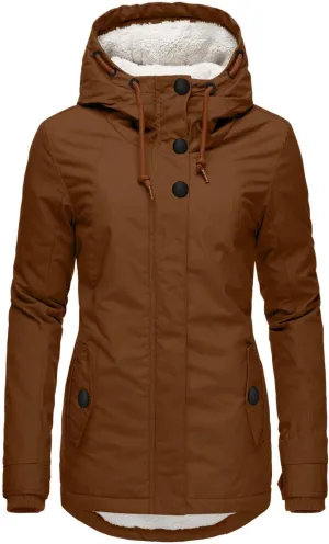 Women's Thickened Down Jacket Coats Fleece Lined Warm Parka4 Hooded Jacket 2024 Winter Outerwear