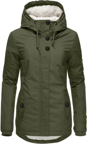 Women's Thickened Down Jacket Coats Fleece Lined Warm Parka4 Hooded Jacket 2024 Winter Outerwear