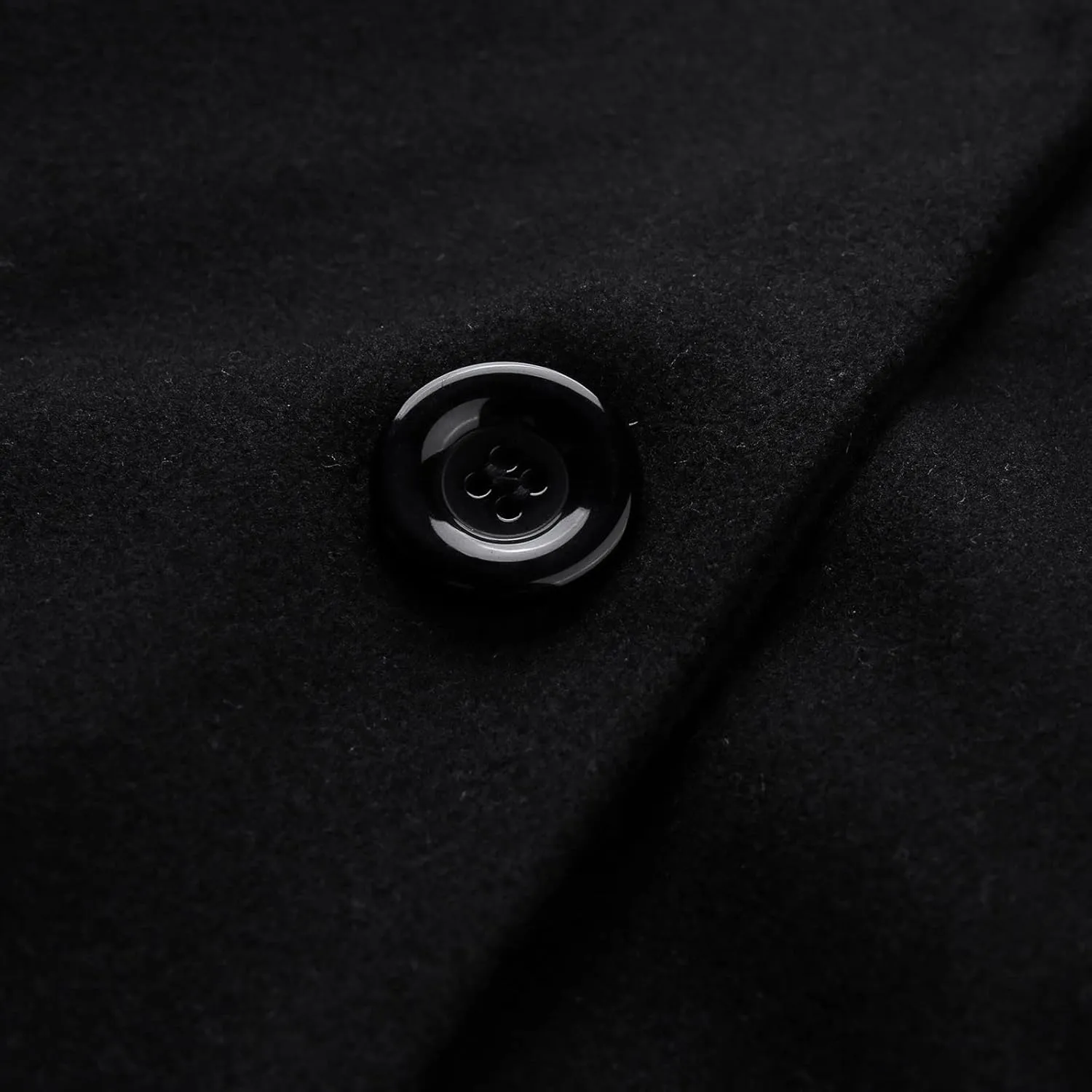 Women's Winter Coats Mid Long Wool Pea Coat Single Breasted Winter Overcoat Office Work Cardigan Peacoat Outerwear