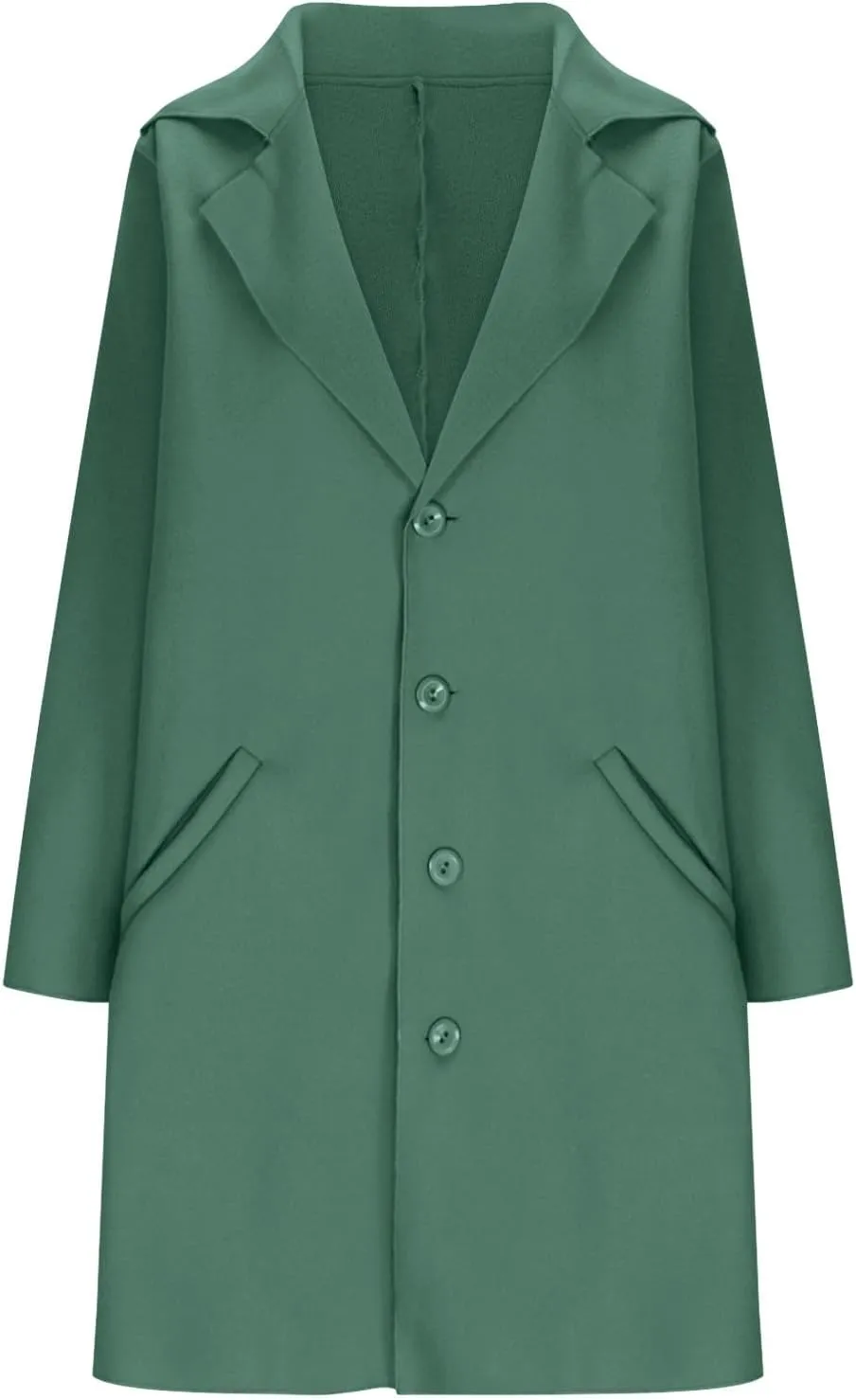 Wool Coat for Women Double Breasted Notch Lapel Trench Caot Elegant Mid-Long Windproof Warm Winter Jackets Outwear