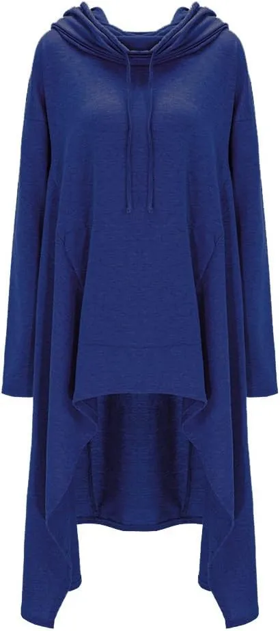 Xuan2Xuan3 Women Pullover Hoodies Sweatshirt Long Sleeve Oversize Top Shirt Dress