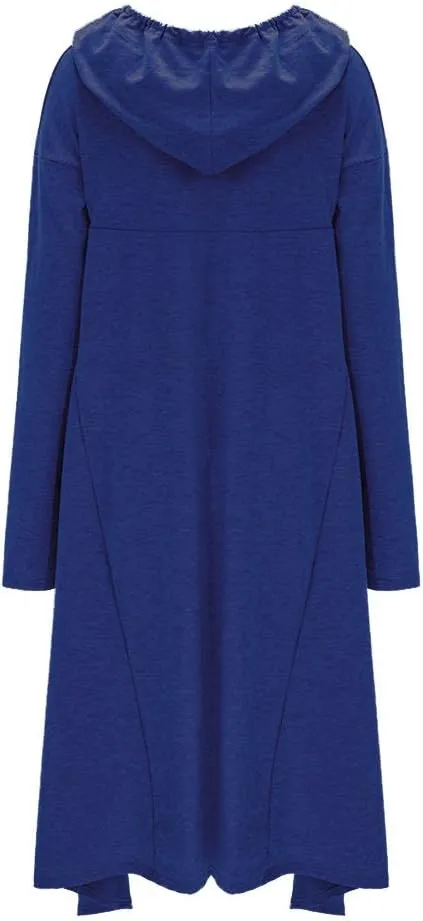 Xuan2Xuan3 Women Pullover Hoodies Sweatshirt Long Sleeve Oversize Top Shirt Dress