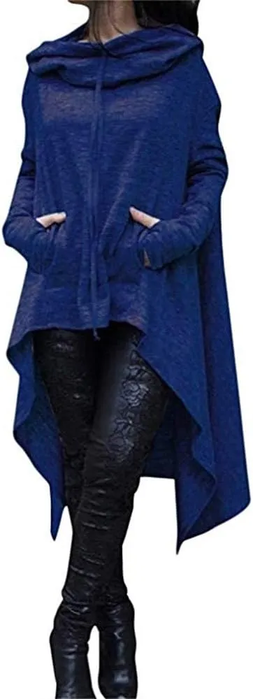 Xuan2Xuan3 Women Pullover Hoodies Sweatshirt Long Sleeve Oversize Top Shirt Dress