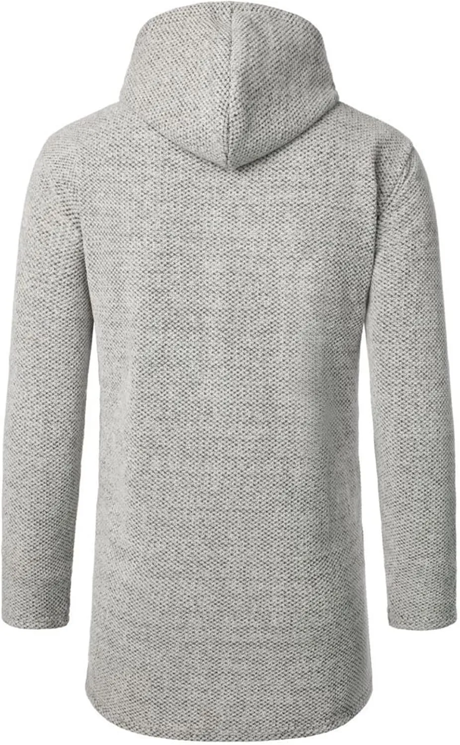 Ymosrh Men's Casual Coats Cardigan Sweaters Jacket Full Zip Fleece Lined Winter Warm Hoodie Coat Long Jackets, L-4XL